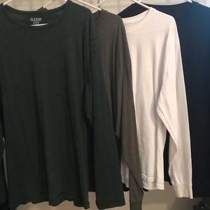Lot of 4 long-sleeve shirts, various brands